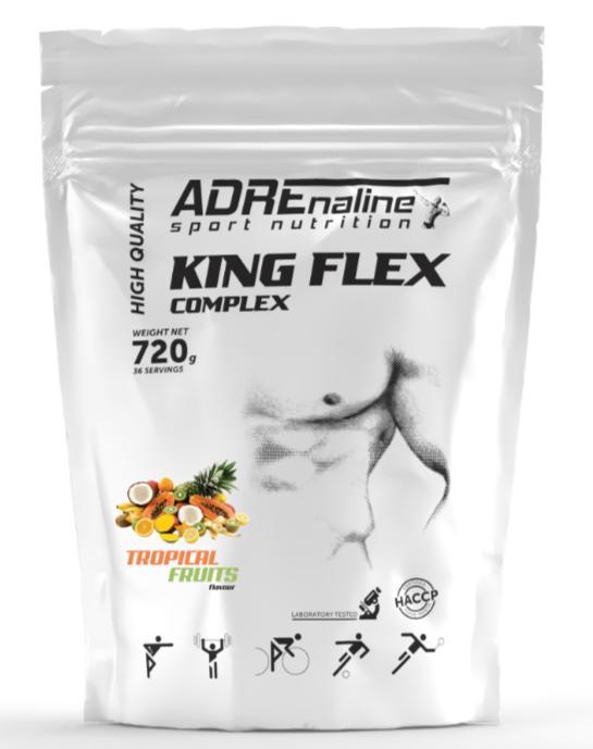 Для здоров’я суглобів і зв’язок Adrenaline Sport Nutrition King Flex Complex 720 грам Смак: тропічні фрукти, фото 1
