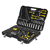 Набір насадок торцевих і біти, ключів, інструментів 1⁄4" 3⁄8" 1⁄2" 233 шт CrV SIGMA (6003871), фото 3