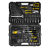 Набір насадок торцевих і біти, ключів, інструментів 1⁄4" 3⁄8" 1⁄2" 233 шт CrV SIGMA (6003871), фото 4