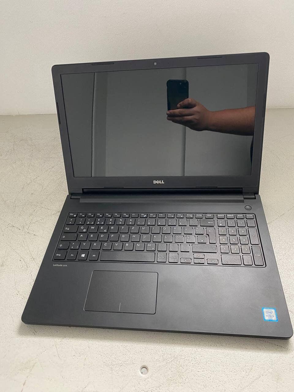 Б/в Ноутбук Б-клас Dell Latitude 3570 15.6" 1366x768| Core i3-6100U| 8 GB RAM| 256 GB SSD| HD 520