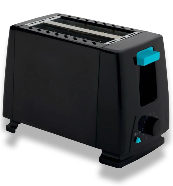 Тостер Domotec MS-263 650 Вт на 2 слоти Black-Blue (9804), фото 1