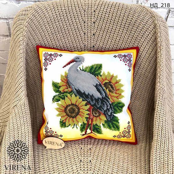 Наволочка декоративна "Лелека з соняхами" для вишивки (НД-218), фото 1