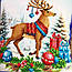 Наволочка декоративна з різдвяним оленем для вишивки (НД-224), фото 2