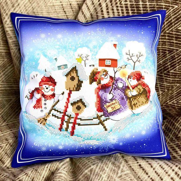 Наволочка декоративна "Сніговики" для вишивки (НД-229), фото 1