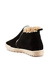 Жіночі напівчоботи DOMENIKA, Чорна/беж Тедді, фото 3