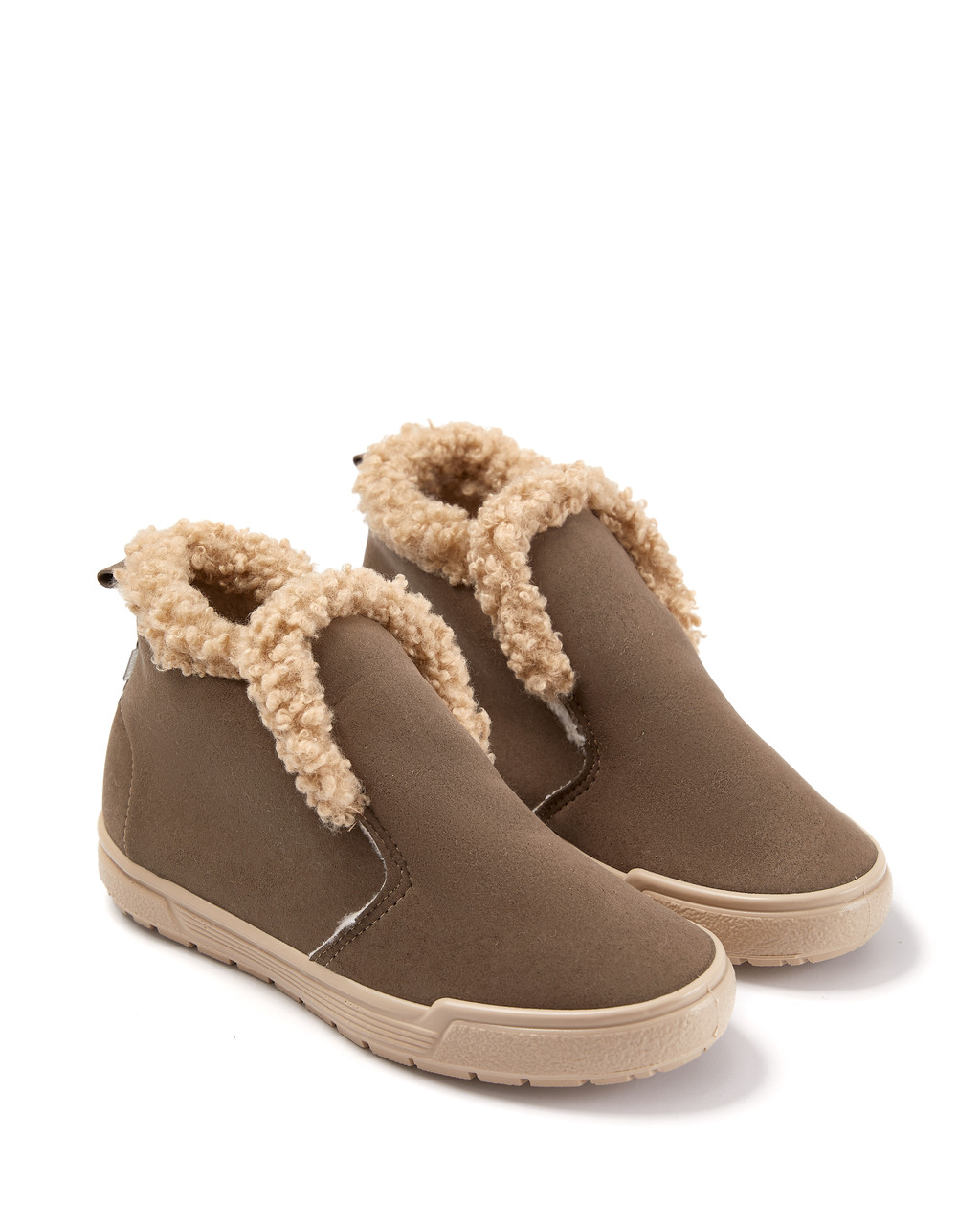 Жіночі напівчоботи DOMENIKA, Горіх/беж Тедді, фото 1