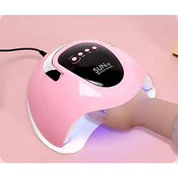Лампа для манікюру з таймером 72 Вт, від мережі, SUN C6/ Лампа для нігтів/Сушарка для нігтів Рожева