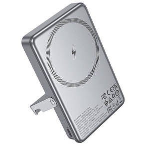 Power Bank Hoco Q36A Sunlight PD20W power bank magnetic suction+holder(10000mAh) Gray, фото 2