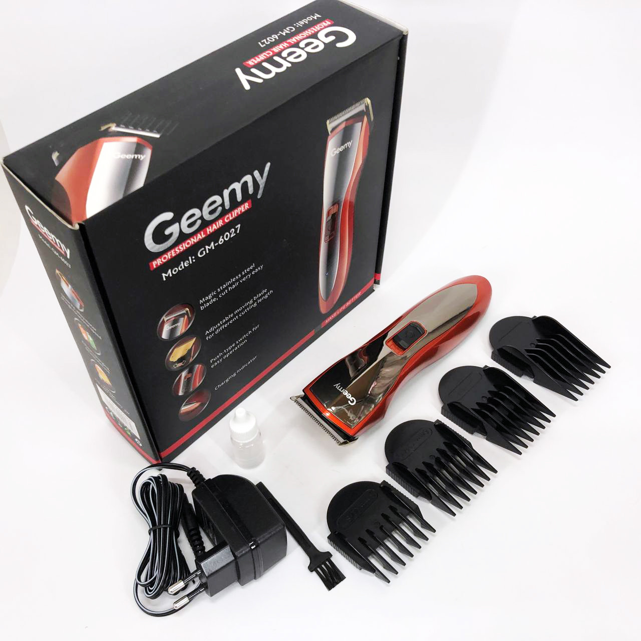 Машинка для стрижки волосся з акумулятором Pro, Бездротові машинки для стрижки легкі WV-37, фото 1