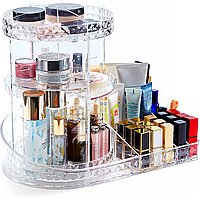 Вращающийся органайзер для косметики JN-110 / Акриловый органайзер / Подставка для косметики