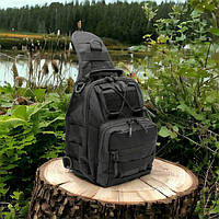 Мужская плечевая сумка слинг, Сумка в военном стиле на плече, Рюкзак через плечо военная барсетка NL-98