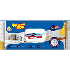 Серветки господарчі вологі універсальні з клапаном 48 шт ФБ