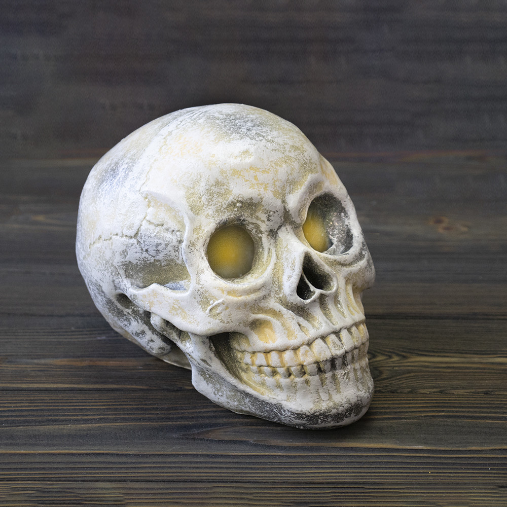 Череп світильник настільний S 13781 (бежевий), фото 1