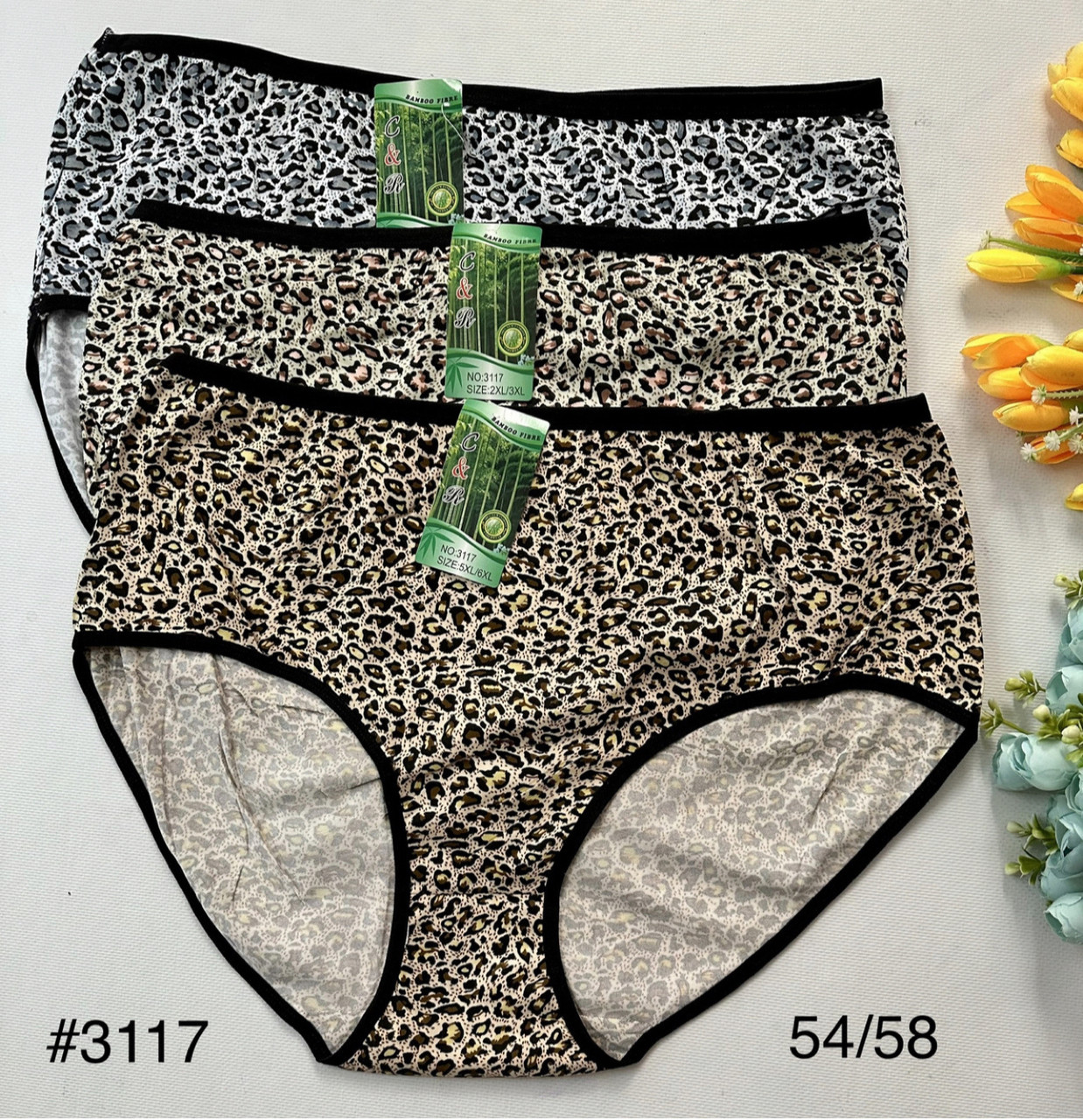Труси жіночі бамбук леопардові 54/58