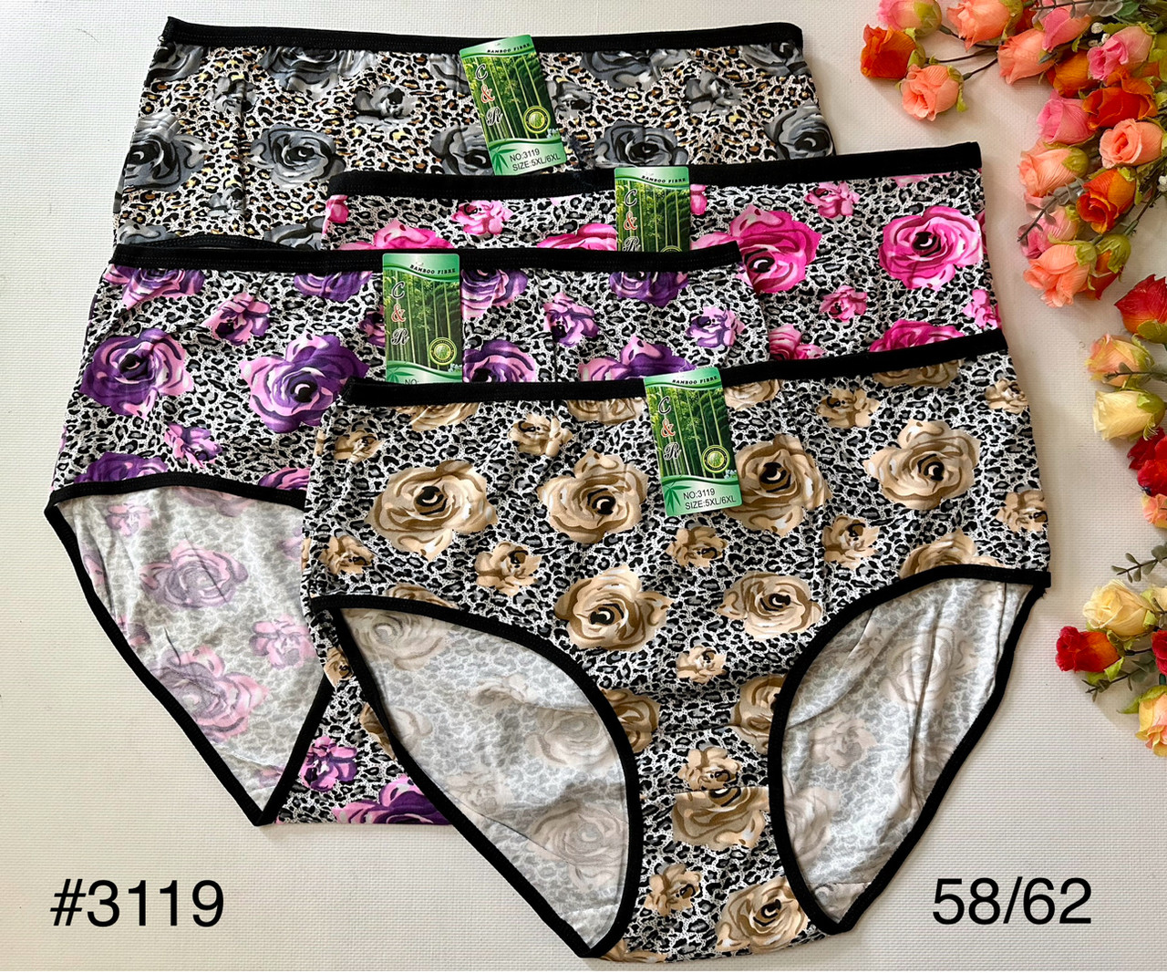 Труси жіночі бамбукові 58/62 «Троянда"