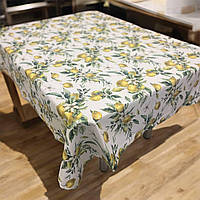 Скатертина водовідштовхуюча 120х170см Лімон з жасміном