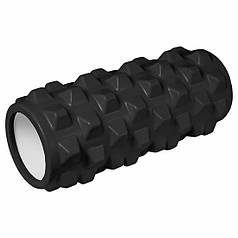 Ролик для йоги чорний 33х10 см World Sport