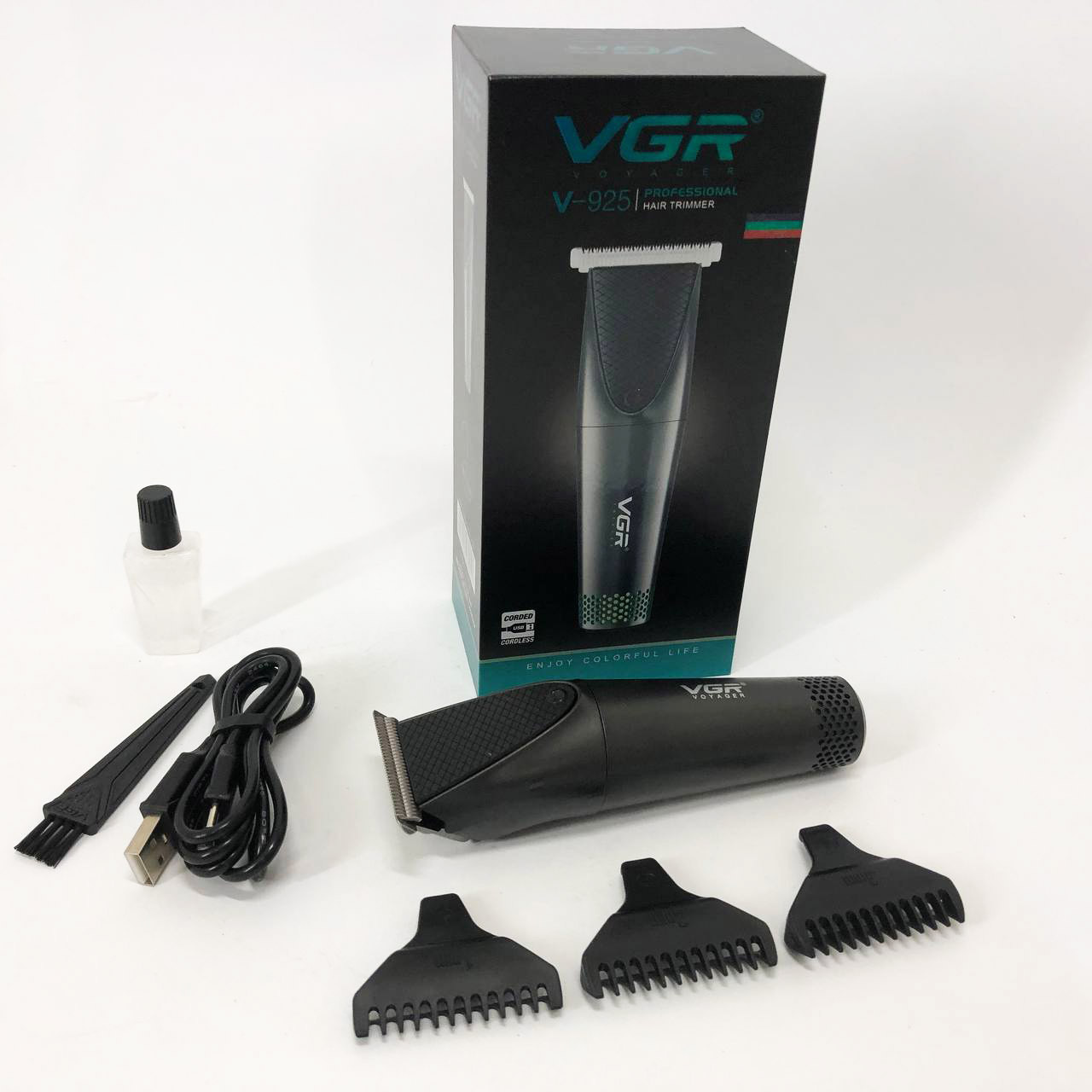 Машинка для стрижки чоловіча, Електрична машинка для стрижки з насадками окантовки RC-86, фото 1