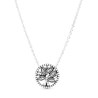 Срібне намисто Pandora «Сімейне дерево» 397780CZ