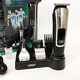 Машинка для стрижки волосся без шуму VGR, Машинка для стрижки волосся хороша підстригання YU-68, фото 10