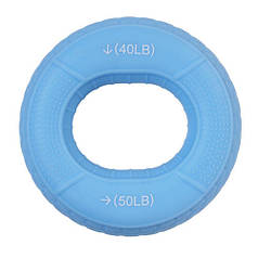 Еспандер кистьовий силіконовий блакитний з навантаженням 40-50 LB