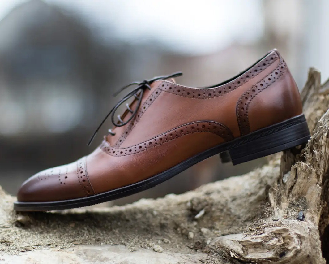 Яскраві броги рудого кольору 40 41 43 розмір, фото 1