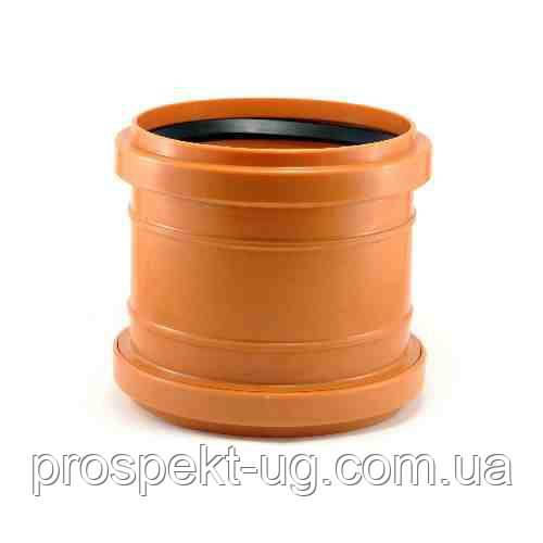 Муфта ПВХ 110 ковзаюча зовнішня каналізація Magnaplast, фото 1