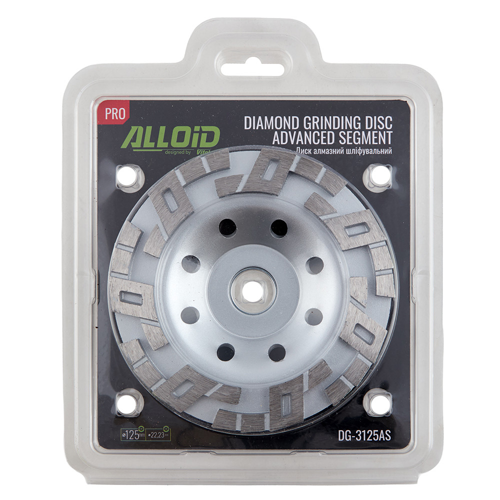 Коло алмазне торцеве шліфувальне Alloid Pro DG-3125AS Advanced Segment 125мм, фото 1
