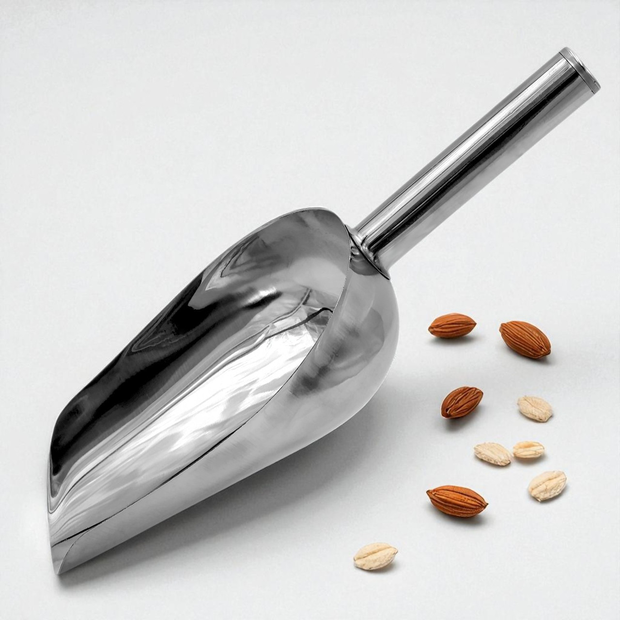 Совок для сипучих продуктів L 24 см (ковш 15 см) нержавіючий