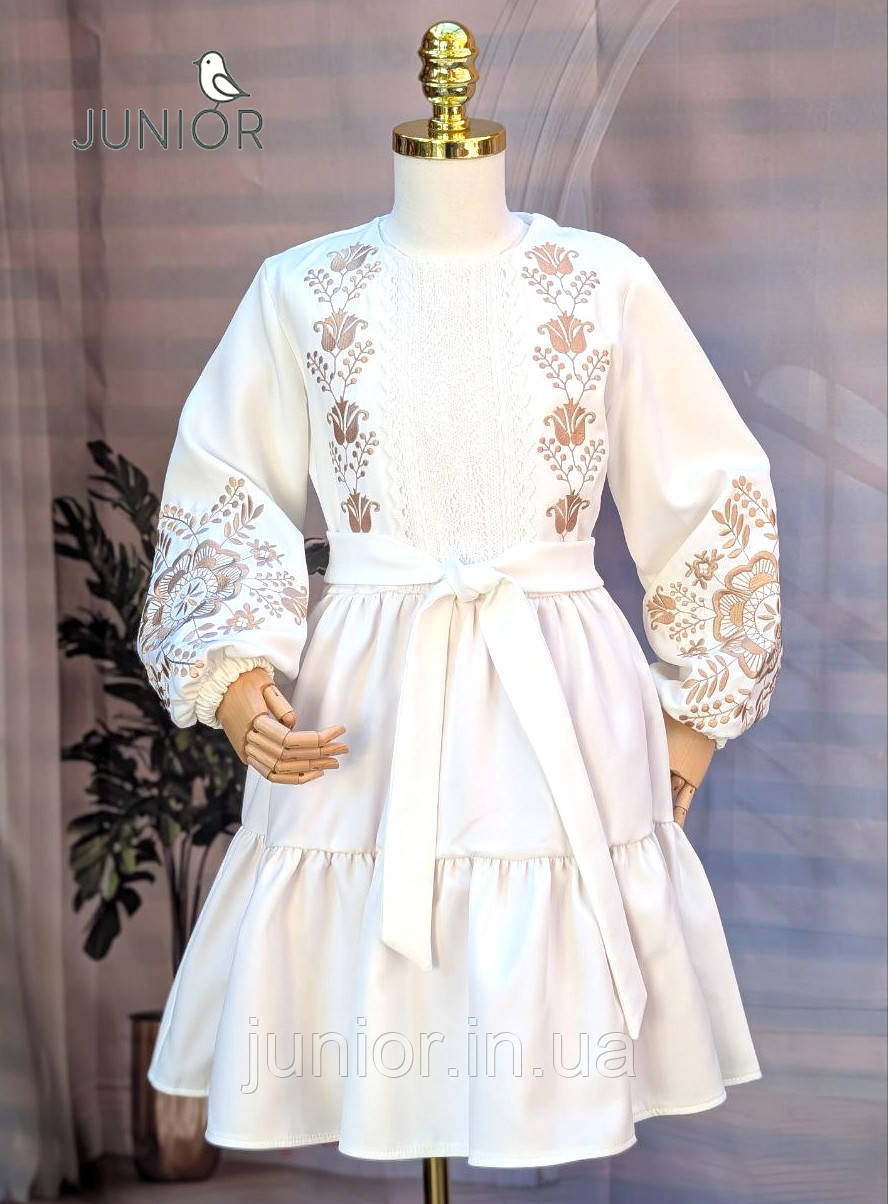 Сукня -вишиванка для дівчинки з шикарним вишитим візерунком (134-152р), фото 1