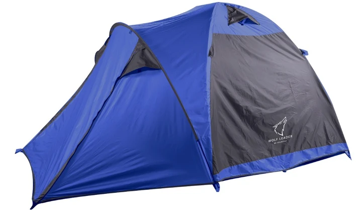 Трьохмісний двошаровий намет з тамбуром на два вході WL-P930 синій, фото 1