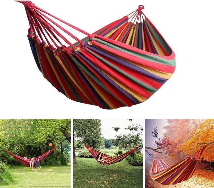 Гамак підвісний без планок мексиканський червоний 1000, фото 1