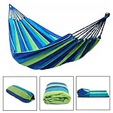 Гамак підвісний без планок мексиканський синій 800, фото 2