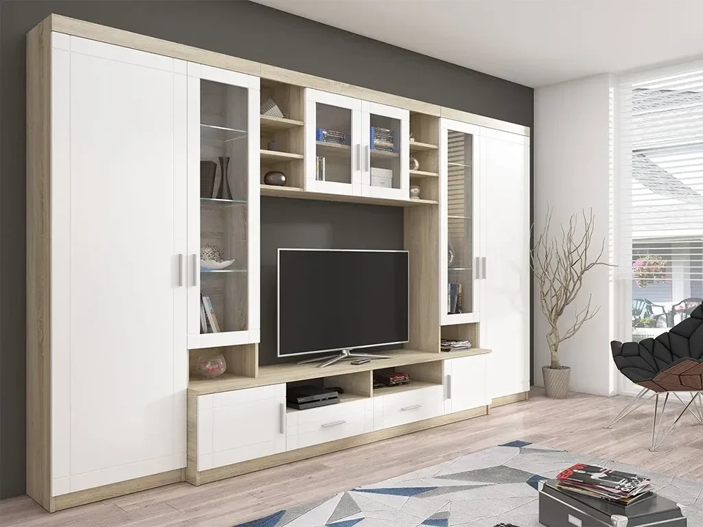 Стінка Marakuja, дуб сонома/білий, фото 1