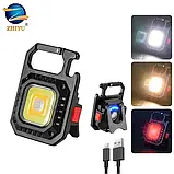 Акумуляторний LED ліхтарик, Type-C на 7 режимів, фото 2