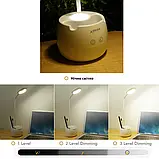 Сенсорна настільна лампа з регульованою яскравістю та акумулятором, фото 4