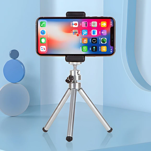 Компактний міні штатив з регулюванням висоти та кута нахилу, фото 1