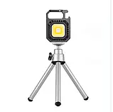 Акумуляторний LED-ліхтарик Type-C, 7 режимів + штатив, прямокутник, фото 2