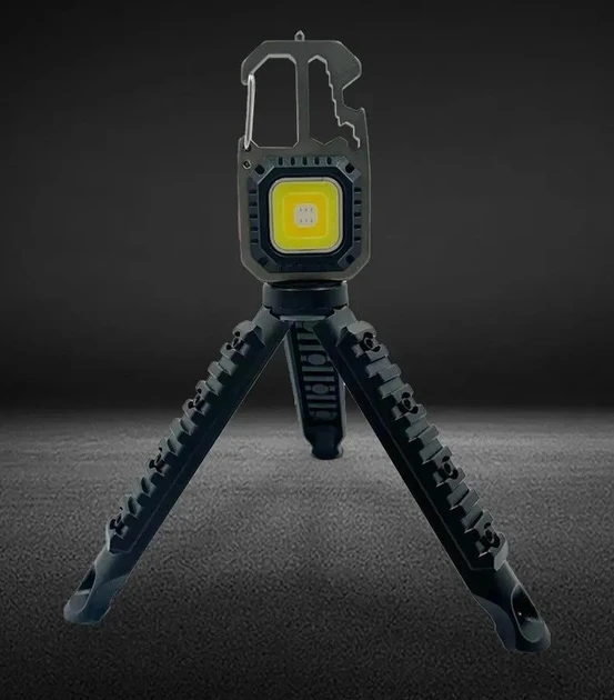 Акумуляторний LED-ліхтарик Type-C, 7 режимів і штатив, фото 1