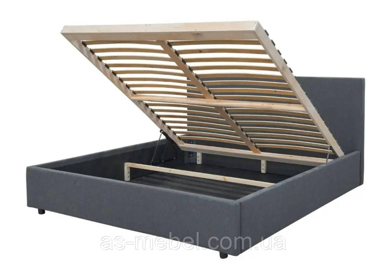 Ліжко Біллі 140 мм колір сірий з підйомним механізмом Саванна 1020*1325*2170 мм, фото 1