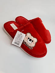 Кімнатні тапочки Home Story 8885 червоні р.30-35