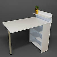 Стіл манікюрний Економ з полицею (біла Аляска)