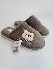 Кімнатні тапочки Home Story 8885 сірі р.30-35