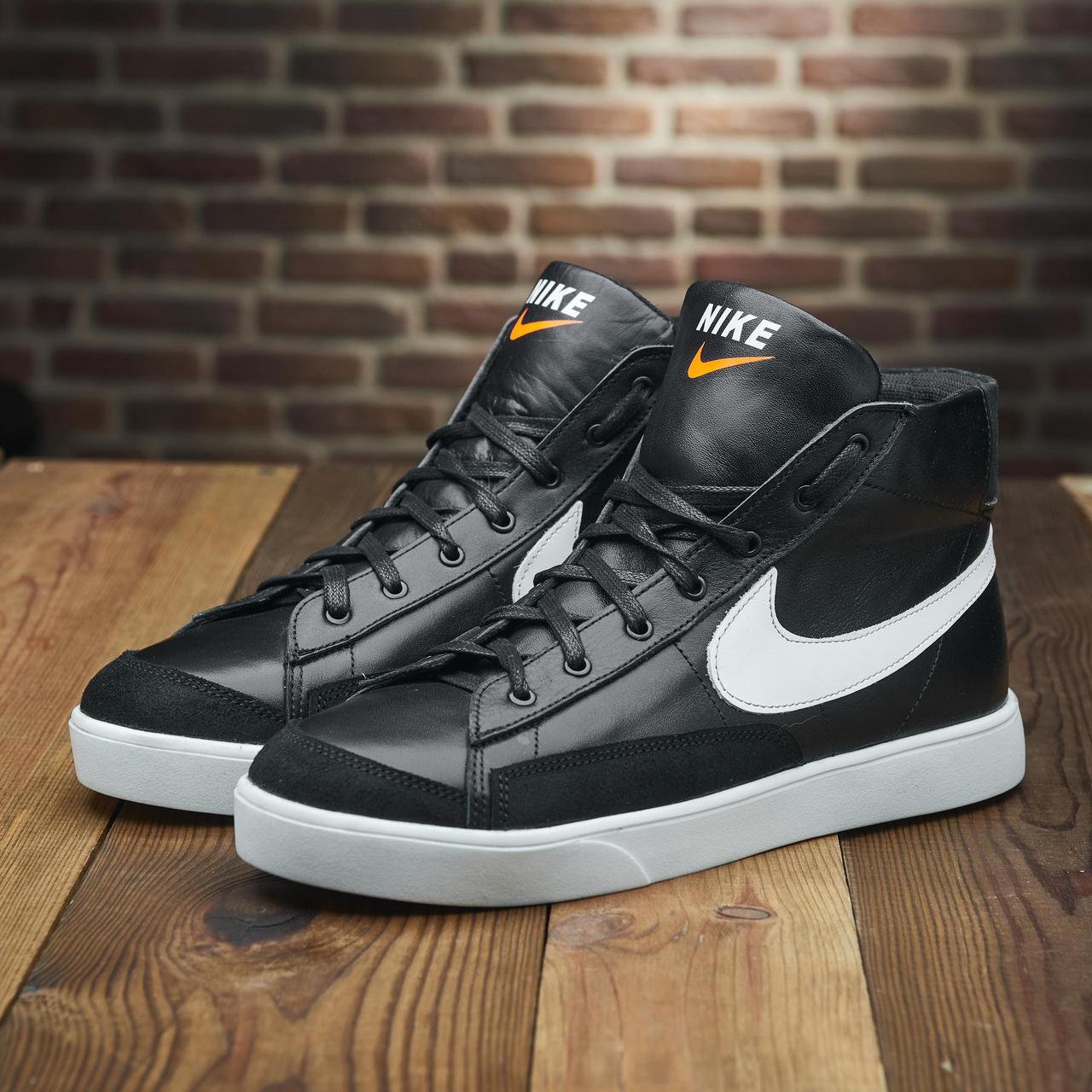 Чоловічі зимові шкіряні черевики, кросівки з натуральної шкіри чорні на хутрі для чоловіків на зиму, розмір 40 41 42 43 44 45, фото 1