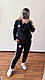 Жіночий теплий спортивний костюм на флісі: 42-44, 46-48, 50-52, 54-56. Колір: чорний, бежевий. - фото 4 - id-p1501536854
