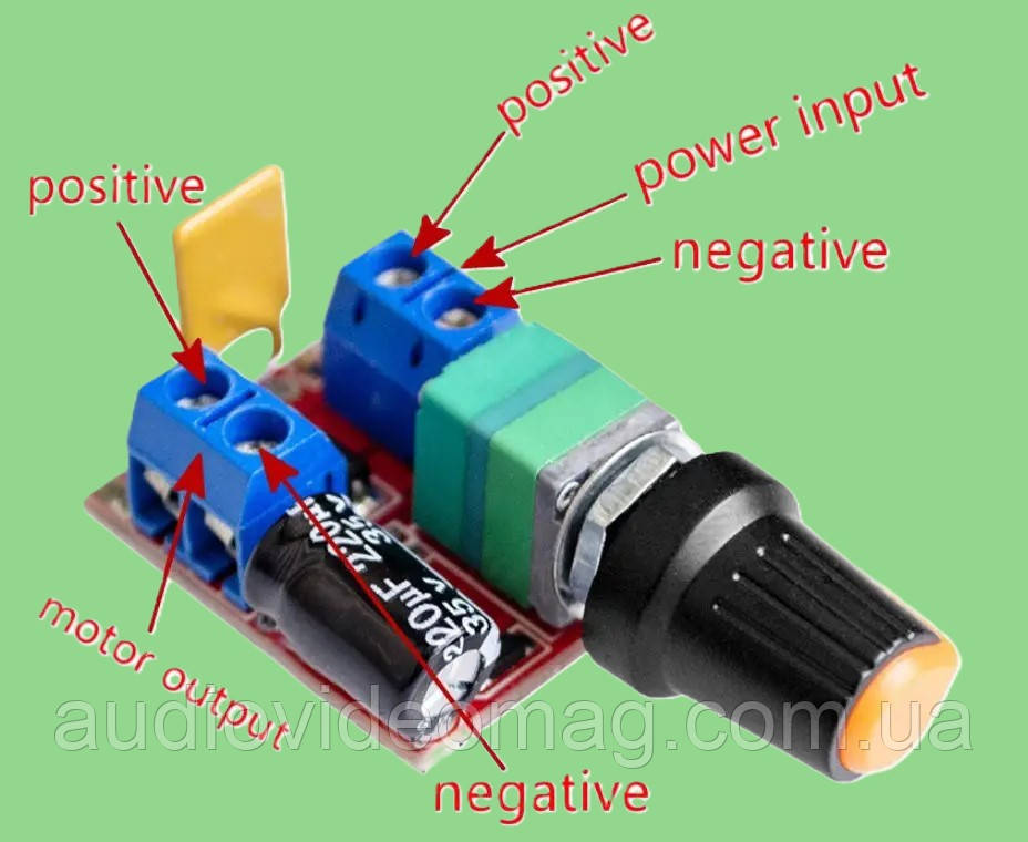 ШІМ регулятор (димер) потужності постійного струму 4,5-35V 5A, фото 1