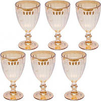 Від 6 шт. Келих із кольорового скла 200мл T0203J Золото купити дешево оптом в інтернет-магазині