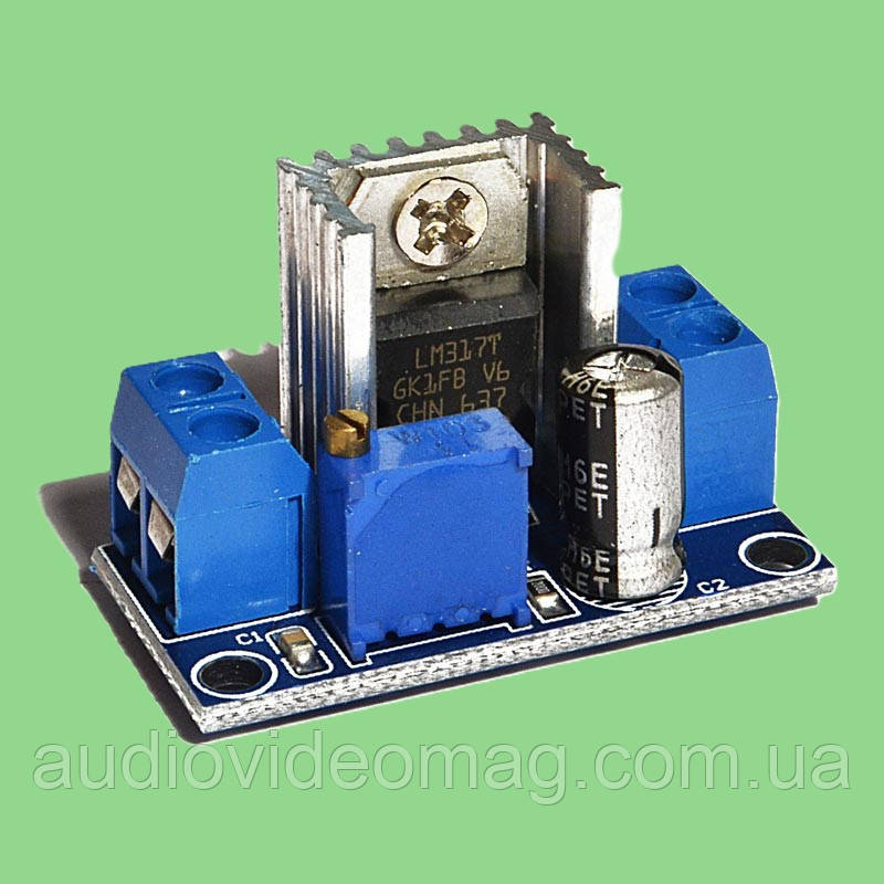Стабілізатор напруги LM317T регульований, лінійний Uin 1,2-40V / Uout 1,2-37V / Iout 1,5А, фото 1