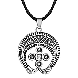 Кулон підвіска Слов'янський оберіг Лунниця жіночий магічний амулет талісман на шнурку, фото 4