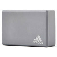 ТОП! Блок для йоги Adidas Yoga Block ADYG-20100FOAM Уні 22.8x15.2x7.6 см Сірий (885652004121) - (gHome)
